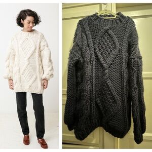 I love Mr. Mittens Angeline thick knit jumper in navy size M/L